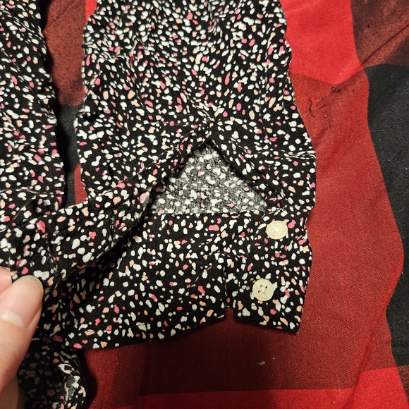 GAP Black and Pink Speckled Blouse - Picture 3 of 5